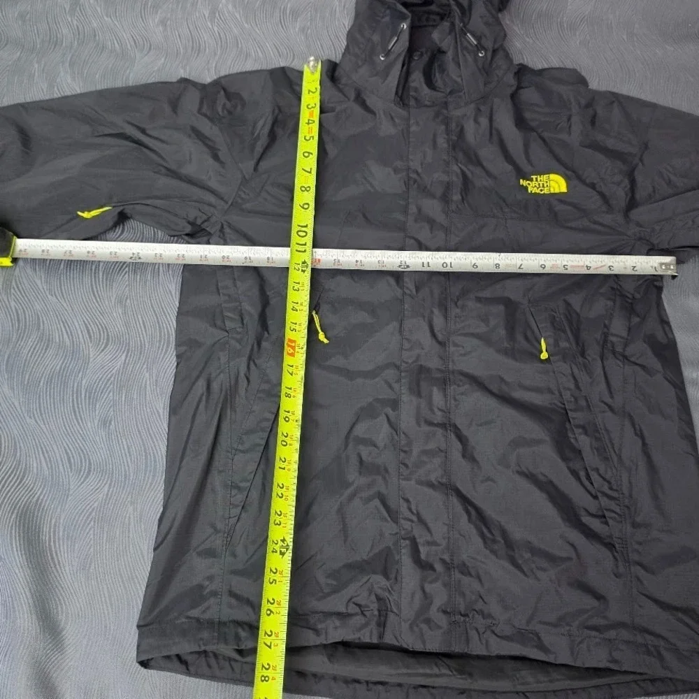 The North Face Resolve 2 Rain Jacket Mens Small Black Yellow Dryvent Hyvent S